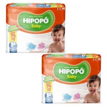 Imagem de Fralda infantil Hipopo Hiper 2 Pacotes Tamanho P Com 188 Unidades