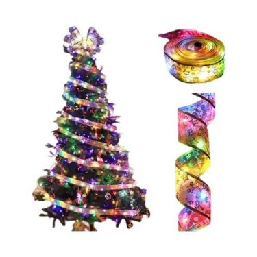 Imagem de Fita De Luzes De Natal De 1-10M Para DIY, Laços, Enfeites De Árvore E 