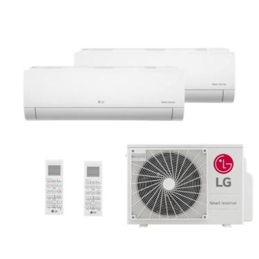 Imagem de Ar Condicionado Bi Split LG 21000 BTUs (HW 09K+18K) Quente e Frio Inve