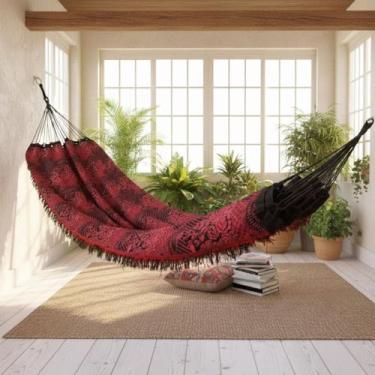 Imagem de Rede de Dormir e Descanso Casal Gigante Reforçada Indiana para Varanda