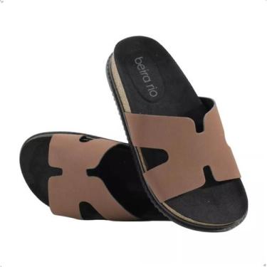 Imagem de Chinelo Papete Feminino Beira Rio Casual Antiderrapante, 37, Conhaque