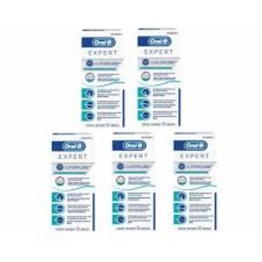 Imagem de Fio Dental Superfloss Oral-b Expert Caixa 50 Unidades Kit com 5 - Oral