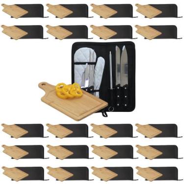 Imagem de Kit de 20 - Kits Para Churrasco Estojo - Com Tábua - ZZ