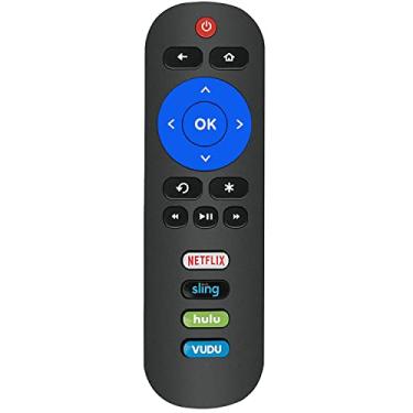 Imagem de Substituição para todos os controles remotos ONN Roku TV com Netflix, Sling, VUDU e Hulu