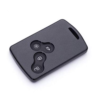 Imagem de CSHU TPU Porta-chaves do carro Carcaça da chave do carro Porta-chaves Porta-chaves Bolsa, apto para Renault Duster Megane 1 2 3 Captur Kadjar Clio Logan Fluence, Preto