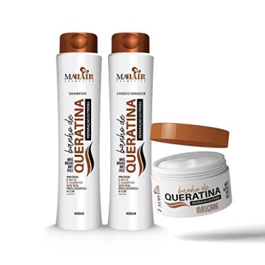 Imagem de Kit Capilar Banho de Queratina - Mahair - Shampoo + Condicionador + Máscara