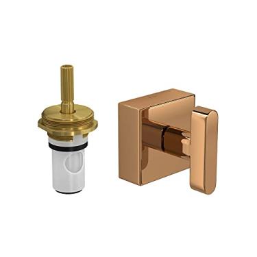 Imagem de Acabamento para registro de pressão 1/2" e 3/4" com mecanismo 1/2 volta Soul, Red Gold, Deca, 4916.GL38.PQ.RD