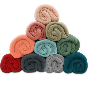 Imagem de Manta Cobertor Casal 180X220cm Microfibra Soft Macia Fleece  Camesa -