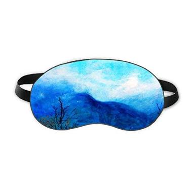 Imagem de Blue Mountain Painting Art Sleep Eye Shield Soft Night Blinfold Shade Cover
