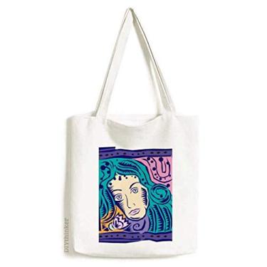 Imagem de Constellation Virgem México Cultura Gravadora Bolsa de Lona Bolsa de Compras Casual Bolsa