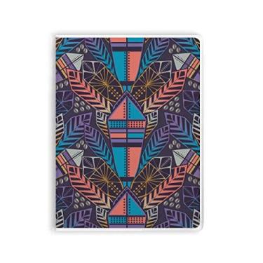 Imagem de Caderno de desenho simétrico colorido com capa de goma