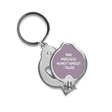 Imagem de Cortador de unhas Qoutes Famous People Healing Barricades Aganist Yourself Finger Nail Clippers Tesoura de aço inoxidável