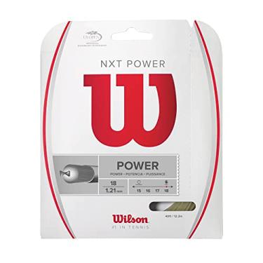 Imagem de Wilson NXT Power 18 Cordas de Tênis - Conjunto Branco