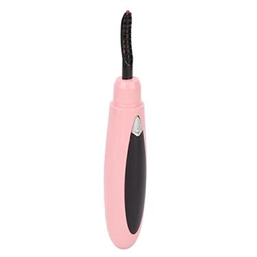 Imagem de Modelador de Cílios Elétrico, Modelador de Cílios de Aquecimento Rápido Ajustável USB Recarregável 3 Engrenagens para Maquiagem (Rosa)
