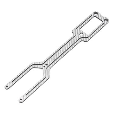 Imagem de Tampa Superior do Carro Rc, Peça de Atualização da Tampa Superior Rc, Instalação Fácil e Flexível, Melhora o Desempenho para Carro de Drift 1/10 (SSG Prata)