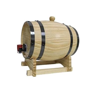 Imagem de Ｂｅｓｇａ Dispensador de Barril de Uísque 1L/1,5L/3L, Barril de Vinho, Equipamento de Armazenamento de Cerveja em Madeira, Barril de Vinho em Madeira, Barril de, 1.5L, Tamanho real