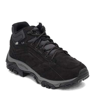 Imagem de Merrell Bota de caminhada masculina Moab Adventure cano médio impermeável, Preto, 8