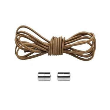 Imagem de No Tie Shoe Laces Shoes Round Shoelaces For Sneakers Rubber Elastic Laces Without Ties Kids Adult Shoe Lace Rubber Bands(Brown)