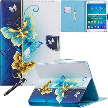 Imagem de Capa universal para tablet de 7,9 a 8,5 polegadas, capa fólio de couro PU NewShine para iPad mini 1/2/3/4, Galaxy Tab 3/4/Note 8.0, Amazon Kindle Fire HD/HDX 8.0 outros modelos de 8 polegadas (2