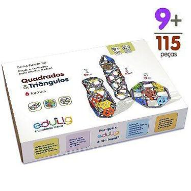Imagem de Kit Edulig geométrico Puzzle 3D Quadrados e Triângulos - 6 sugestões d