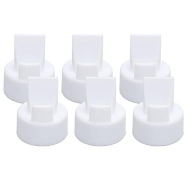 Imagem de Pacote Com 6 Válvulas Bico de Pato Compatíveis Com Bombas Tira Leite S2 S1 9 Plus, Peças de Reposição Com Acessórios de Silicone Com Aba de Puxar, Garantem Desempenho Ideal e