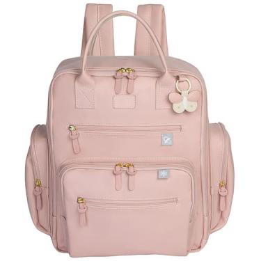 Imagem de Mochila Maternidade Multifuncional Urban Borboleta Rosa Masterbag Baby