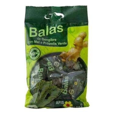 Imagem de Pacote de Bala Gengibre Com Mel e Propolis Verde 40g Apis Flora