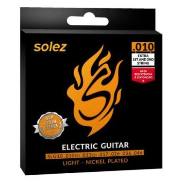 Imagem de Jogo de Cordas Para Guitarra Solez 010 046 SLG10 Nickel Plated