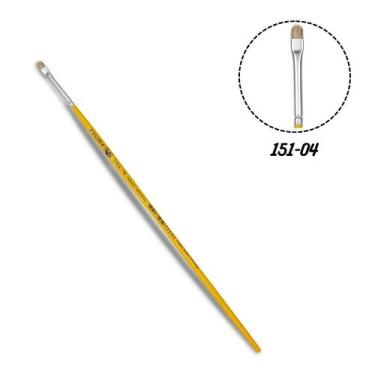 Imagem de Pincel Chato Língua Gato 151-04 Cerda Tigre