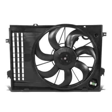 Imagem de DNA MOTORING Conjunto de ventilador do radiador de resfriamento frontal compatível com Tucson 2005-2009, Kia Sportage 2005-2007, ventilador único, KI3115116 2005 2006 2007 2008 2009, OEM-RF-1124