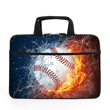 Imagem de AMARY Capa para laptop de 11 polegadas/12 polegadas/13,3 polegadas Chromebook capa Ultrabook capa para notebook bolsa mensageiro para tablet capa com alça bolso acessório (AMR13-03)