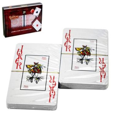 Imagem de Baralho de Plástico Duplo jogos truco - Super 99