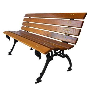 Imagem de Banco de Jardim Tamanduá 8 réguas madeira maciça (1,20cm) - Canada Ban