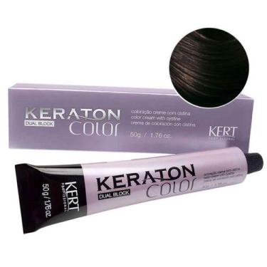 Imagem de Coloração Creme Dual Block Keraton Color 5.0 Castanho Claro 50g - Kert