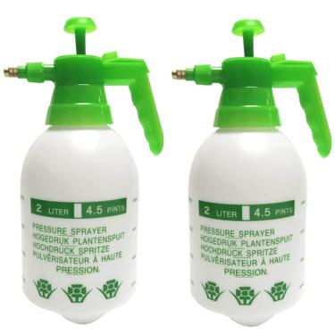 Imagem de ANPTGHT- Pulverizador de bomba de jardim, frasco de pulverização de pressão de gramado portátil de 0,5 galão/68 oz com bico ajustável (verde-2 unidades)