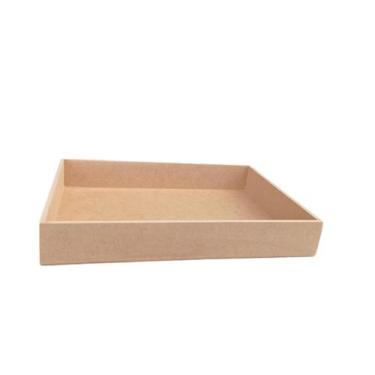Imagem de Bandeja cesta simples MDF 35x25x5 café da manhã - Leal arte