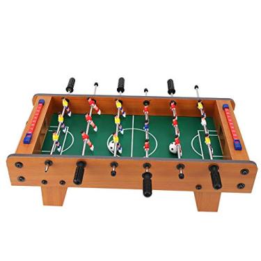 Imagem de Mesa de Futebol Jogo de Futebol Educacional bebê Menino Aniversário Jogo de Futebol Brinquedo para Crianças Cor de Madeira 50x25x15.5cm (Cor Original da Madeira)