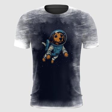Imagem de Camiseta Cão Salsicha no Espaço Sideral - FABRIQUETA, XG