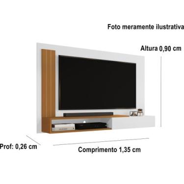 Imagem de Painel TV Smart até 50 Polegadas Math com porta Cores - MJM Casa dos m