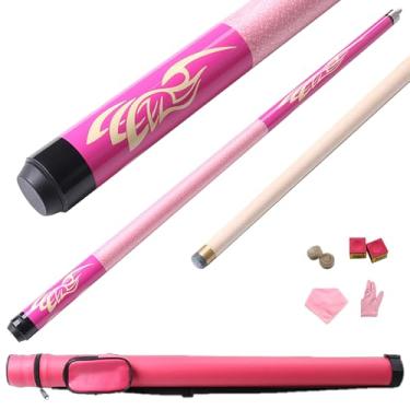 Imagem de Taco de Bilhar Profissional, Feito com Madeira Durável e Design Sofisticado para Partidas de Alto Desempenho (C Tacos de bilhar e acessórios+ barril de tacos, 13mm)