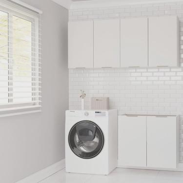 Imagem de Lavanderia Modulada 3 Peças sem Tampo sem Rodapé Ipanema Cabecasa Madeiramadeira Branco