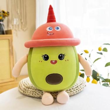 Imagem de Pelúcia Abacate Kawaii 60cm -  Brinquedo Antialérgico e Macio, Present