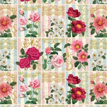 Imagem de Bobina de Papel para Embrulho de Presente Rolo 40cmx100m - SAO JOAO, C