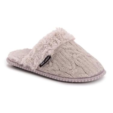 Imagem de MUK LUKS Pantufas femininas Frida Scuff, Neblina congelada, X-Large