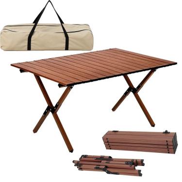 Imagem de Mesa Dobravel Compacta Piquenique Portatil Jardim Acampamento Praia Camping Varanda Des...