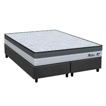 Imagem de Conjunto Box King: Colchão Anatômico Orthoflex D33 Matera Ml + Base Crc Suede Gray (193...