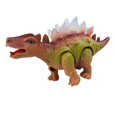 Imagem de Dinossauro Elétrico Estegossauro Som Luzes E Movimento Marrom