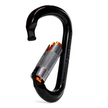 Imagem de Mosquetão Usclimb Alumínio Hms Keylock Trava Automática 24kn Ce Uiaa Preto