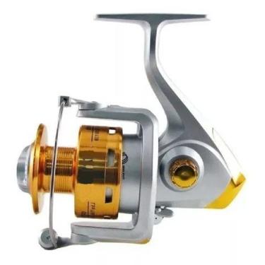 Imagem de Molinete Profissional Pesca Dourado 12 Rolamentos Ambidestro