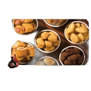 Imagem de Papel De Parede Alimentos Salgados Coxinha Bar 3,5M Al517 - Você Decor